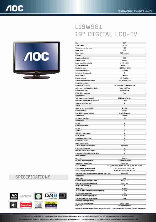 AOC Flat Panel Television L19W981-page_pdf